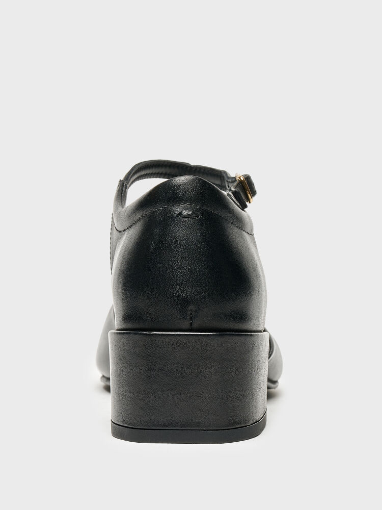 30145 KADIN TOPUKLU AYAKKABI SİYAH - 4