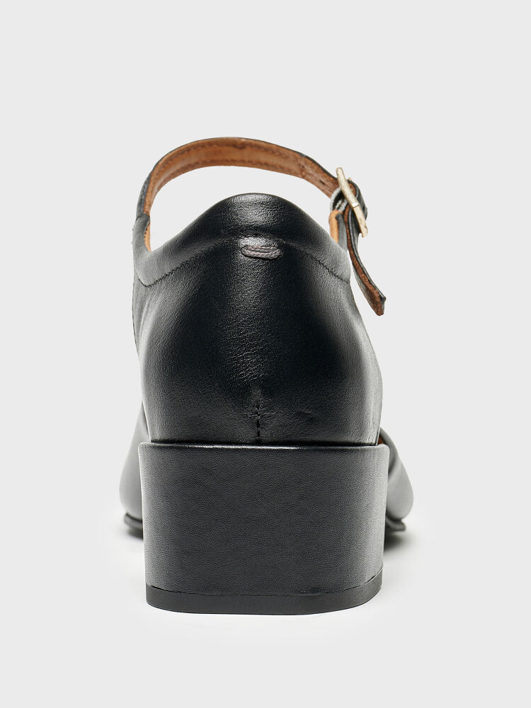 30145 KADIN TOPUKLU AYAKKABI SİYAH - 4