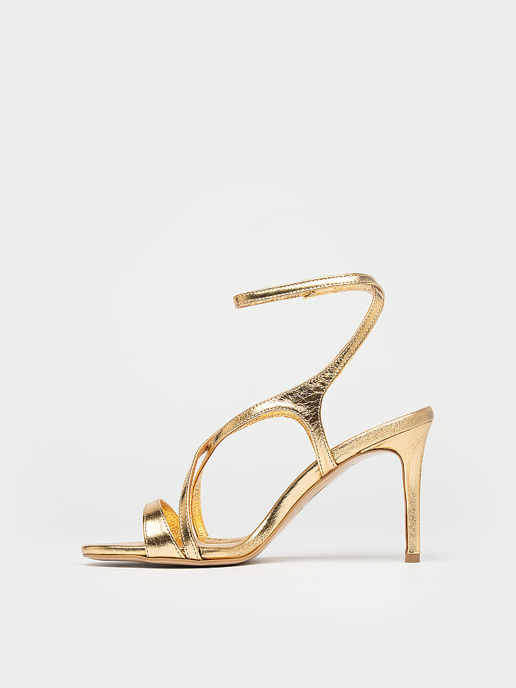 30151 KADIN TOPUKLU AYAKKABI GOLD DERİ - 3