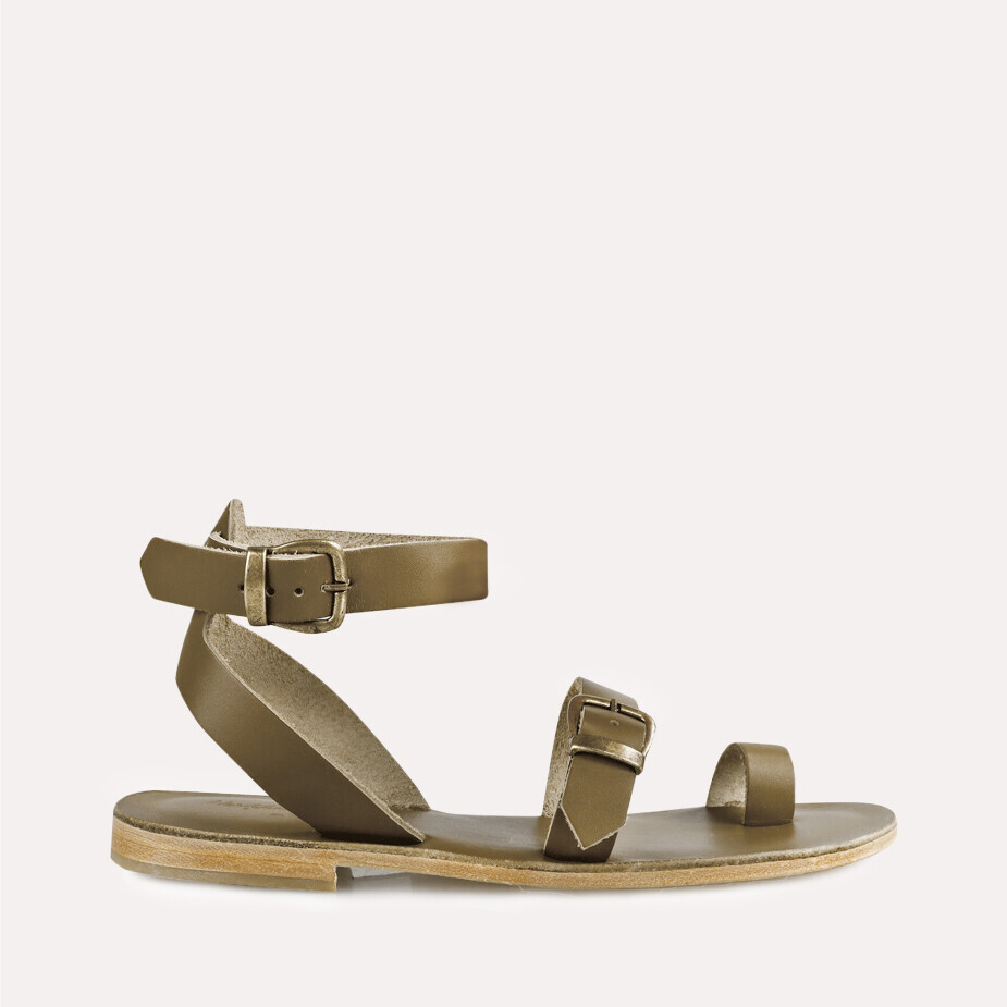 35084 KADIN SANDALET OLİV 