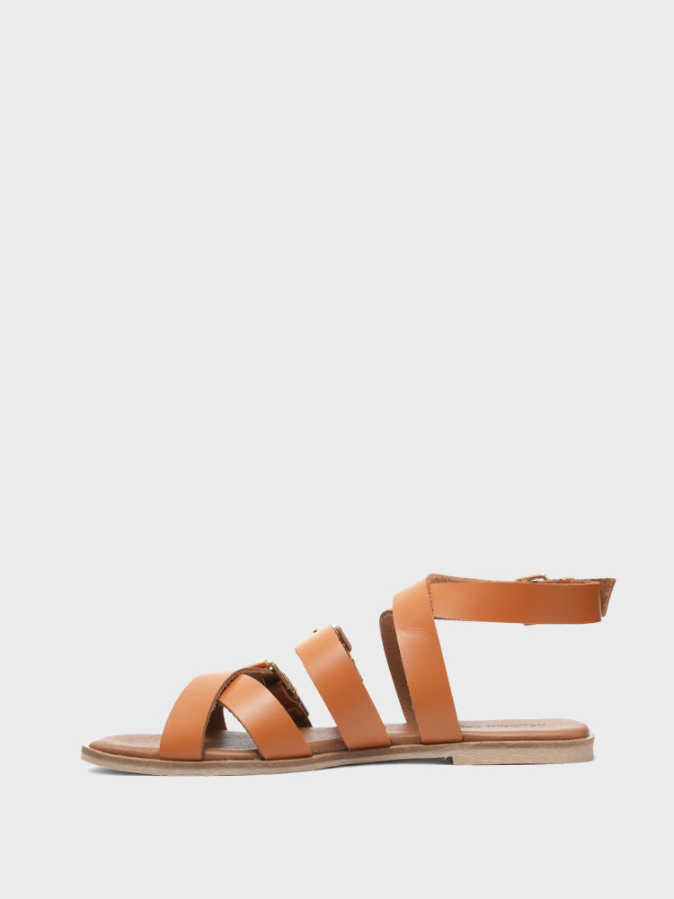 35106 KADIN SANDALET TABA - 3