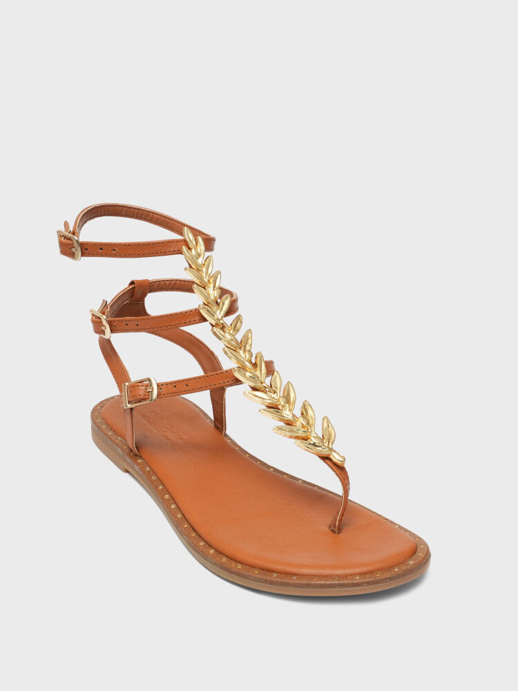 35121 KADIN SANDALET TABA - 2