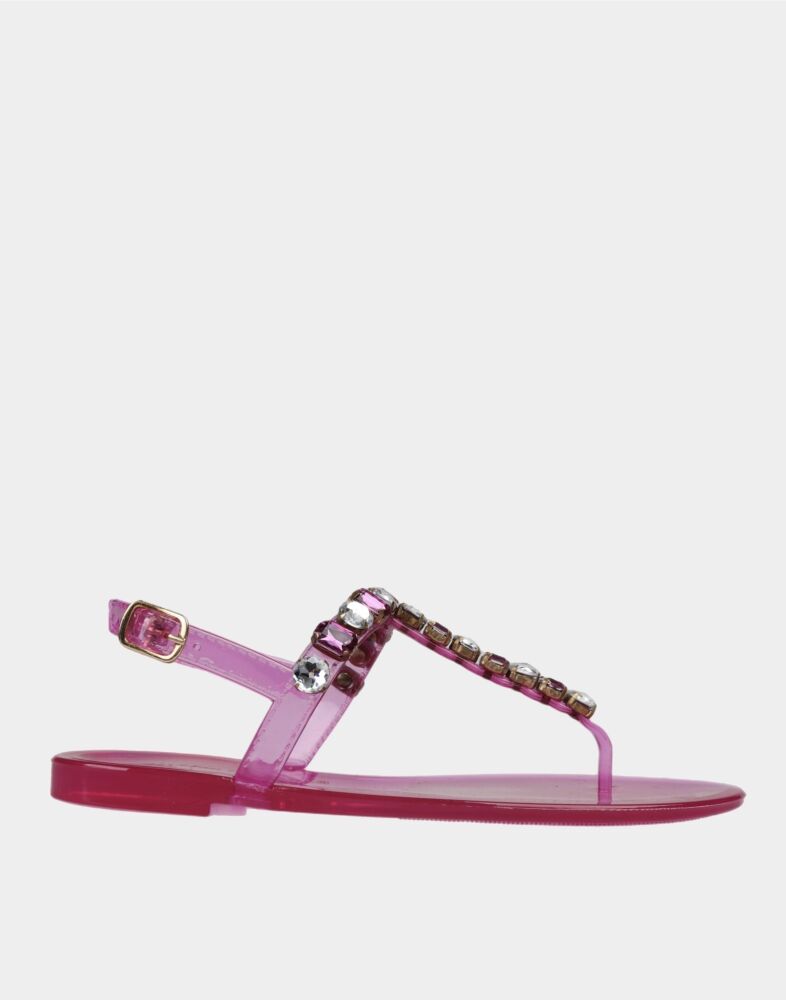 35127 KADIN SANDALET FUŞYA - 1