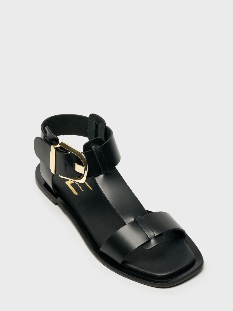 35148 KADIN SANDALET SİYAH - 2