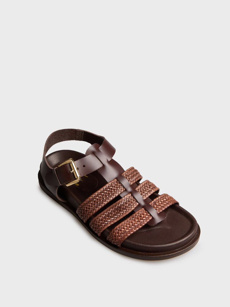 35152 KADIN SANDALET KAHVE - 2