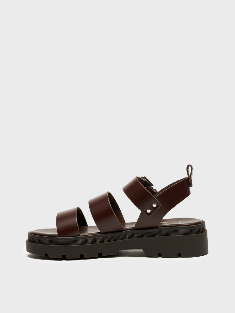 35153 KADIN SANDALET KAHVE - 3