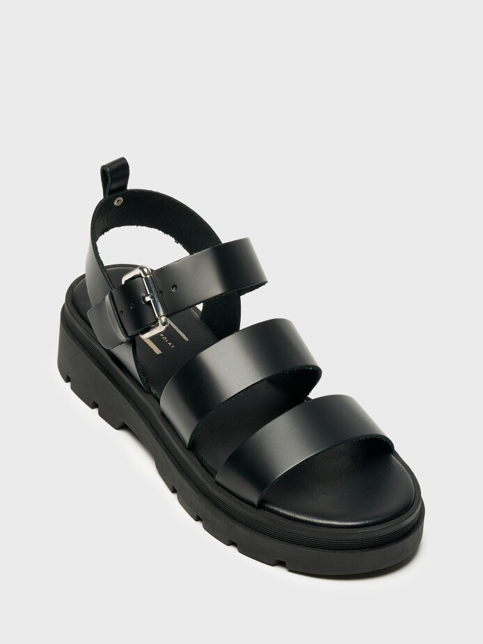 35153 KADIN SANDALET SİYAH - (1)