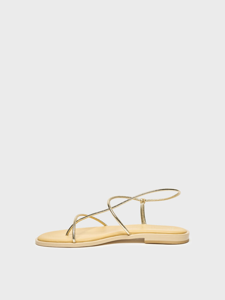 35162 KADIN SANDALET GOLD - 3
