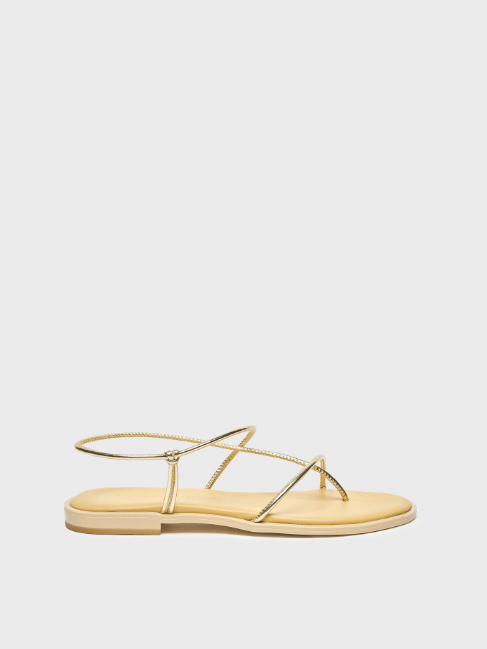 35162 KADIN SANDALET GOLD - 