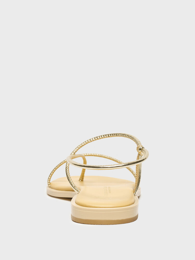 35162 KADIN SANDALET GOLD - 4