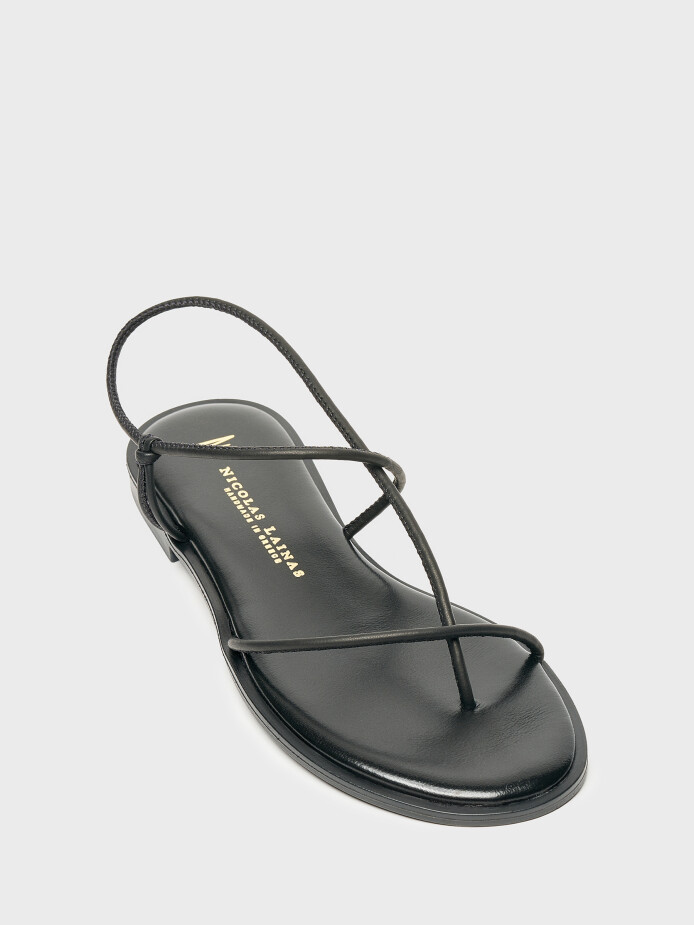 35162 KADIN SANDALET SİYAH - (1)