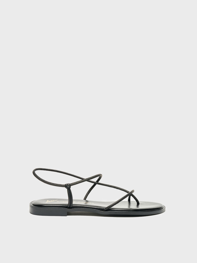 35162 KADIN SANDALET SİYAH - 1