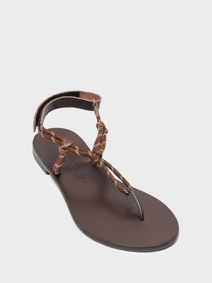 35163 KADIN SANDALET KAHVE - (1)