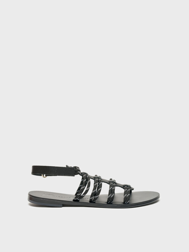 35164 KADIN SANDALET SİYAH - 1