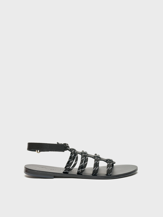 35164 KADIN SANDALET SİYAH - 