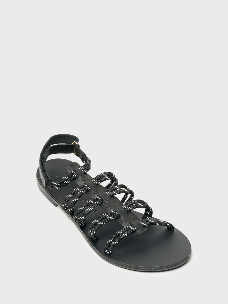 35164 KADIN SANDALET SİYAH - 2