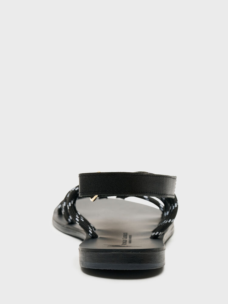 35164 KADIN SANDALET SİYAH - 4