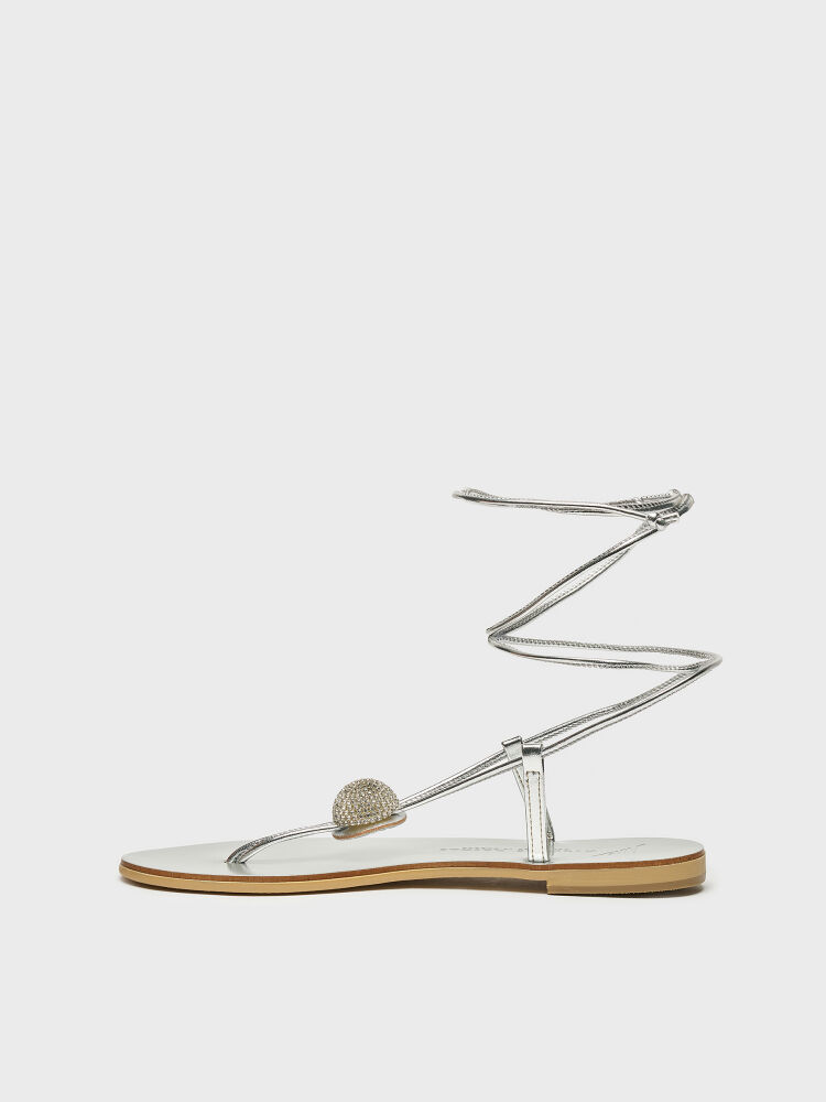 35165 KADIN SANDALET GÜMÜŞ - 3