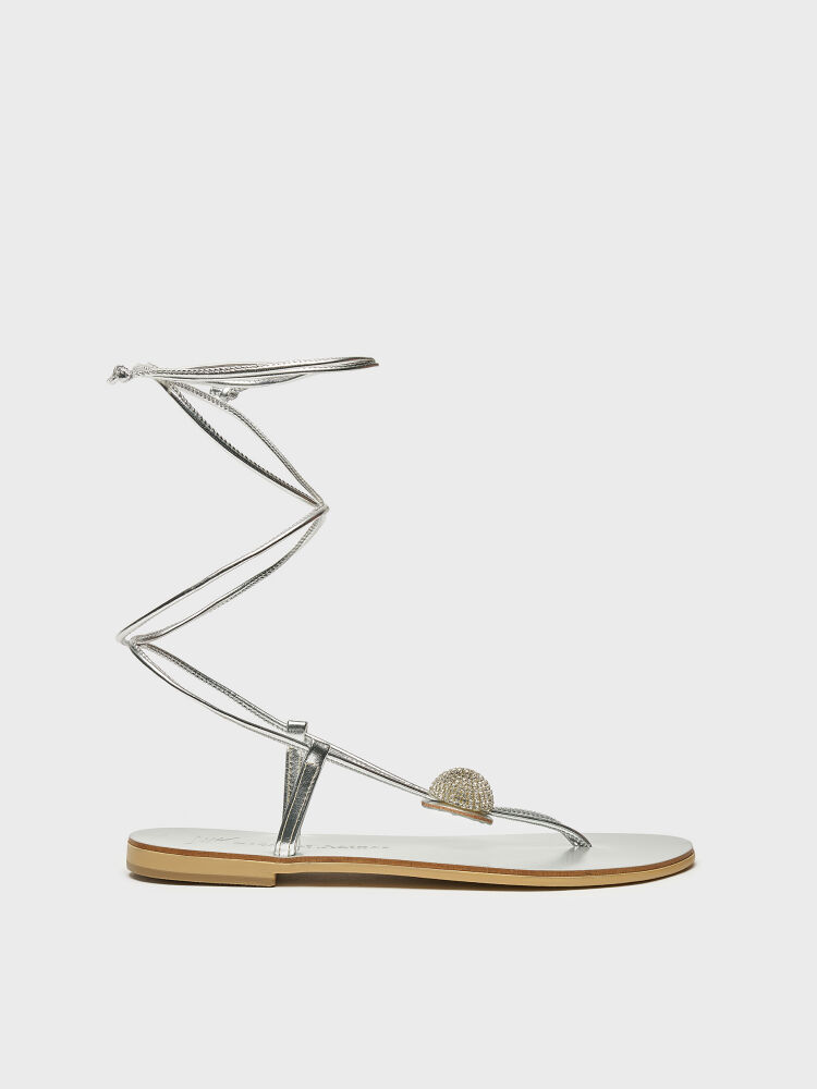 35165 KADIN SANDALET GÜMÜŞ - 1