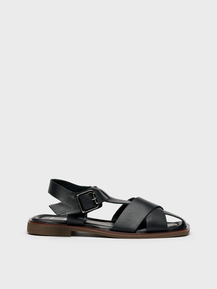 35170 KADIN SANDALET SİYAH - 