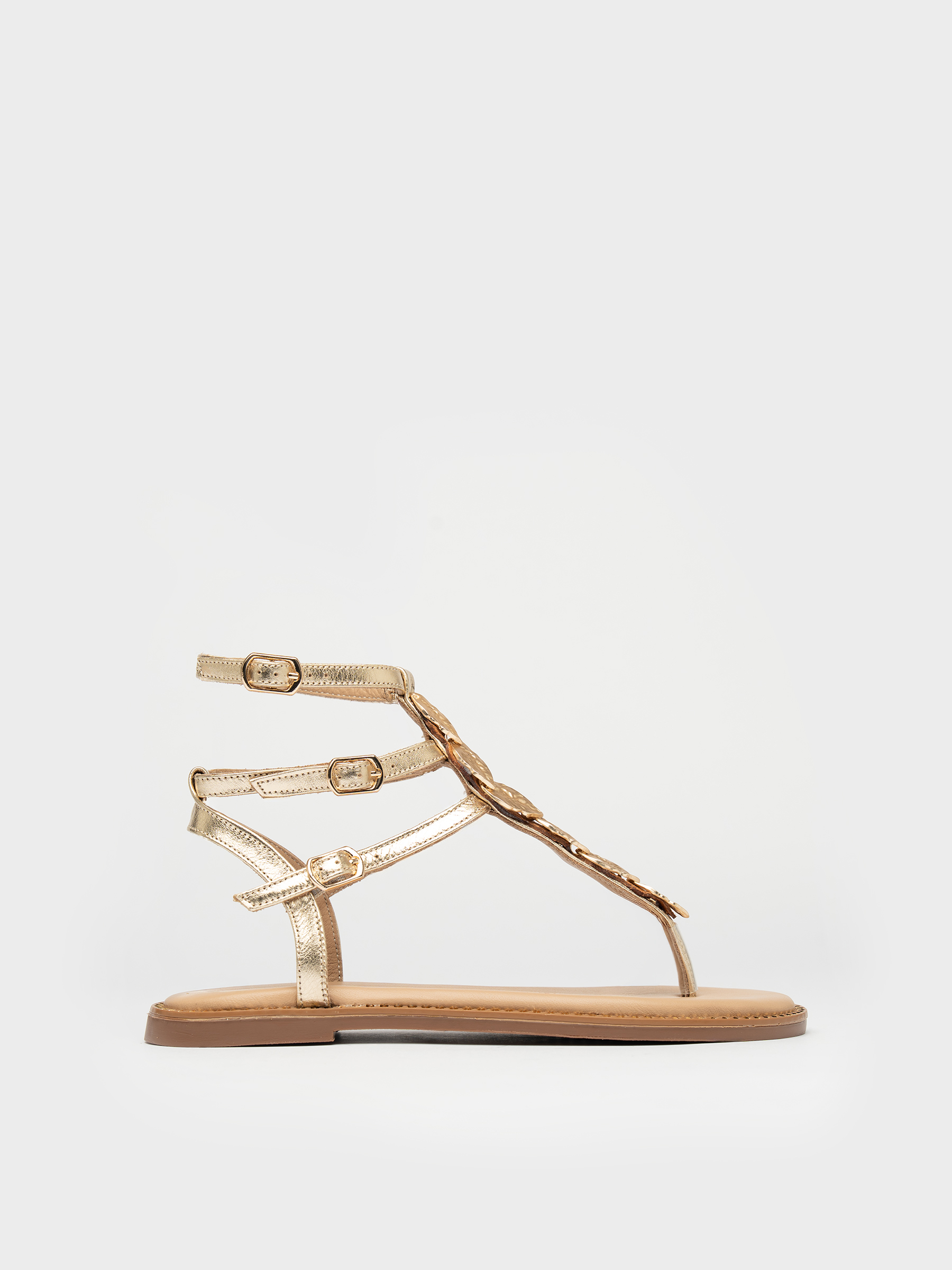 35178 KADIN SANDALET GOLD