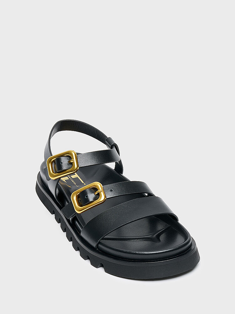 35190 KADIN SANDALET SİYAH - 2