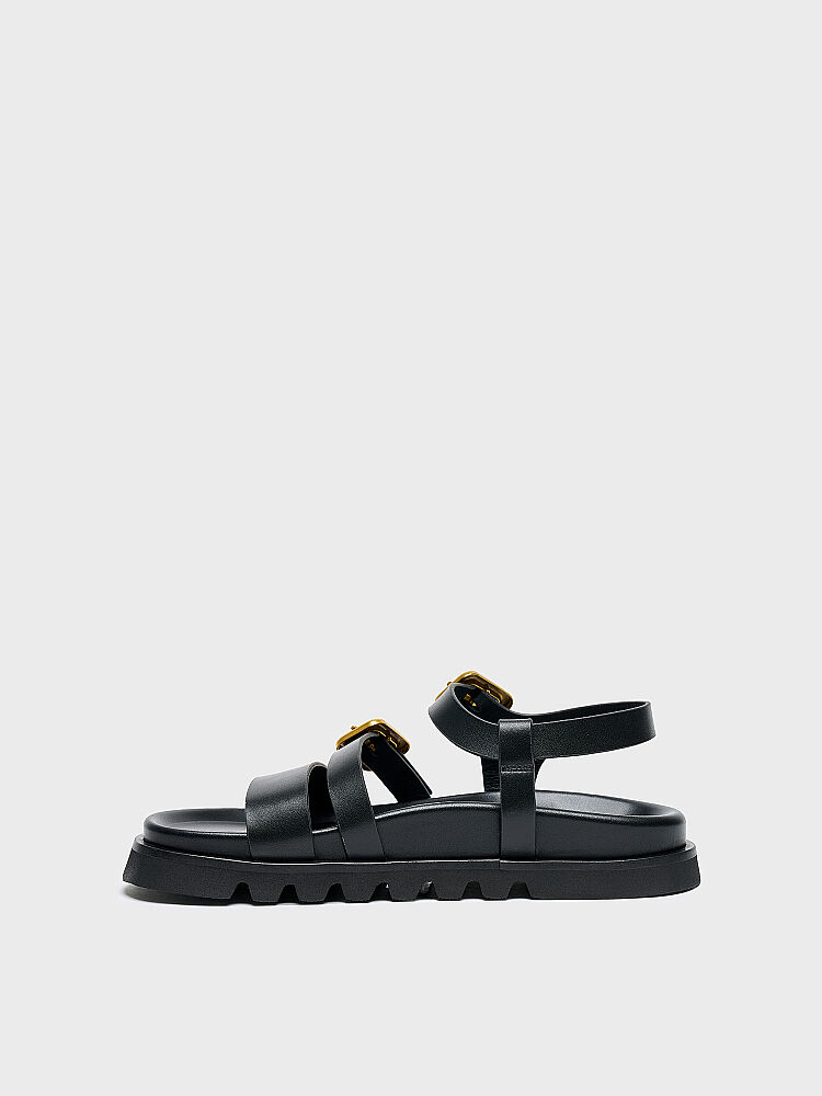 35190 KADIN SANDALET SİYAH - 3