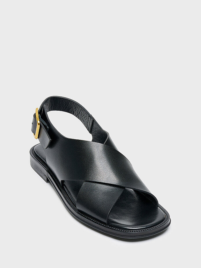 35191 KADIN SANDALET SİYAH - (1)