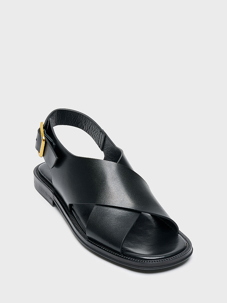 35191 KADIN SANDALET SİYAH - 2