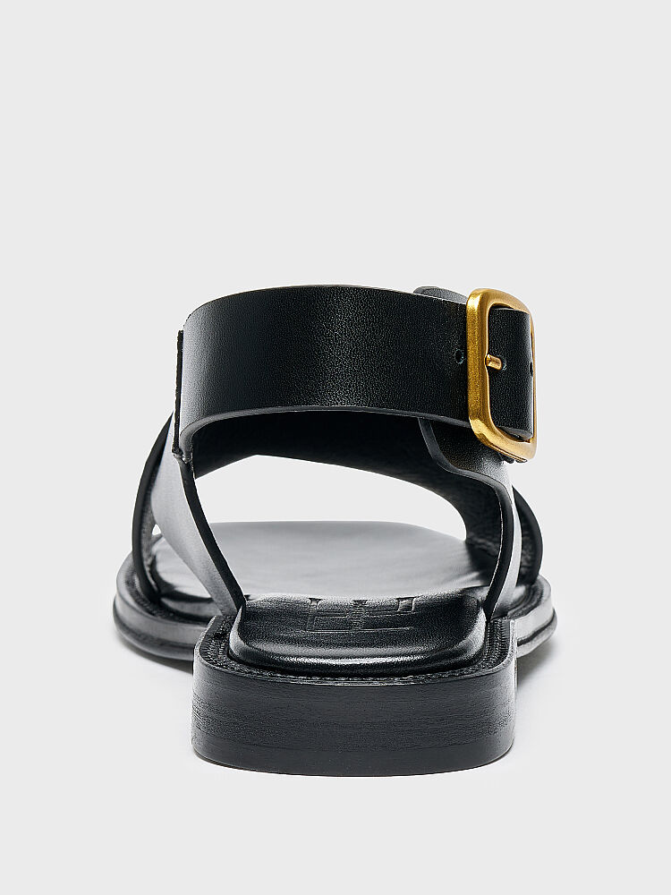 35191 KADIN SANDALET SİYAH - 4