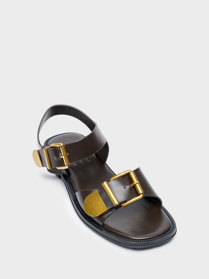 35192 KADIN SANDALET KAHVE - (1)