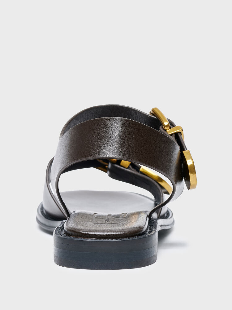 35192 KADIN SANDALET KAHVE - 4