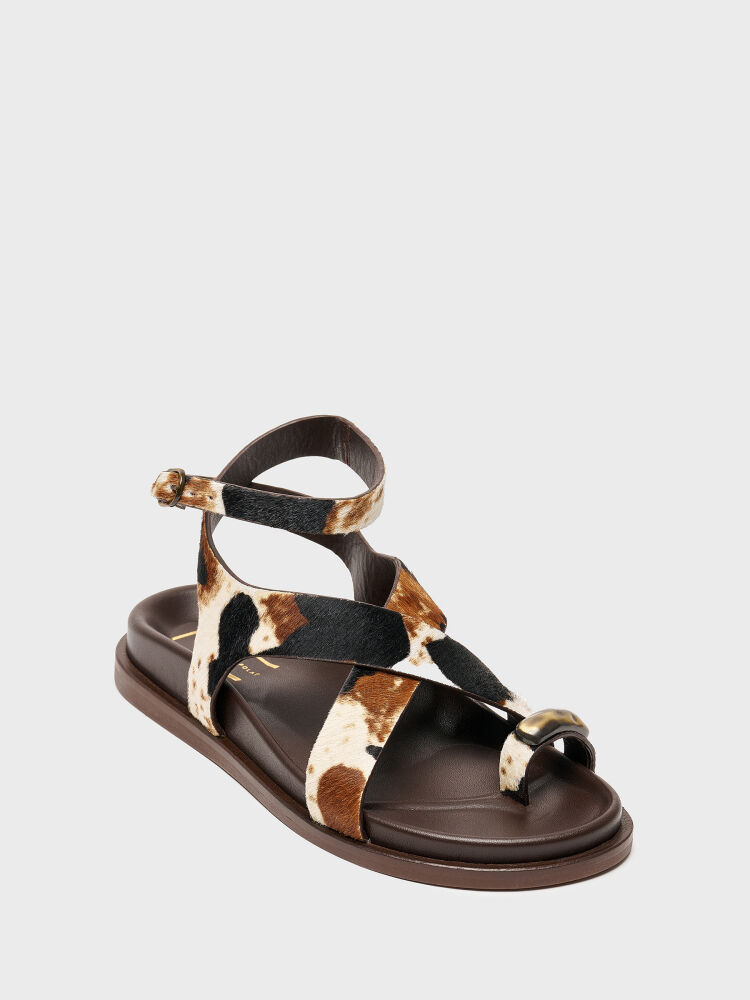 35193 KADIN SANDALET KAHVE TAY - 2