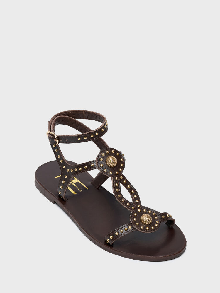 35195 KADIN SANDALET KAHVE - 2