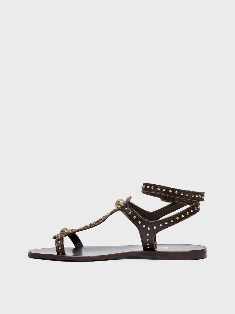 35195 KADIN SANDALET KAHVE - 3