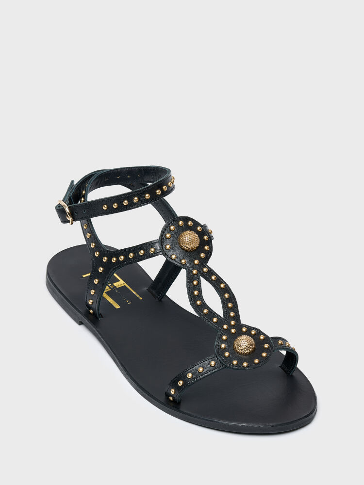 35195 KADIN SANDALET SİYAH - 2