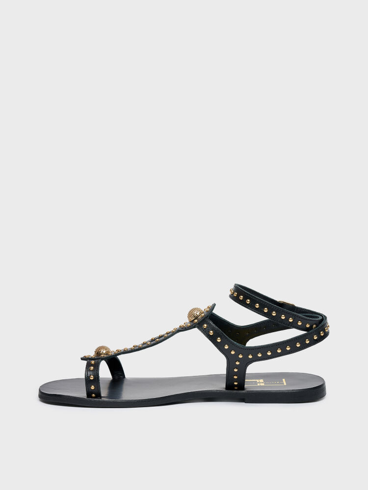 35195 KADIN SANDALET SİYAH - 3