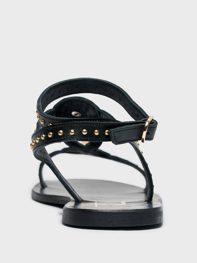 35195 KADIN SANDALET SİYAH - 4