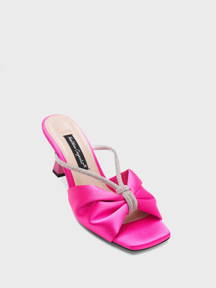 40072 KADIN TERLİK PEMBE SATEN - (1)