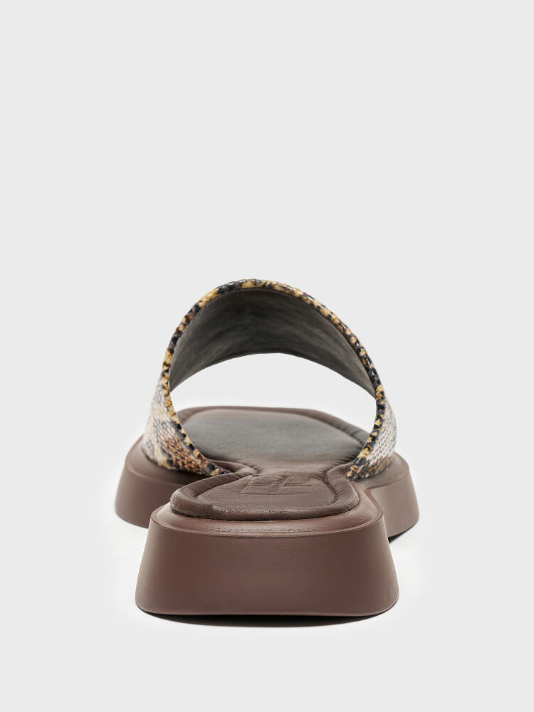 40104 KADIN TERLİK KAHVE YILAN - 4