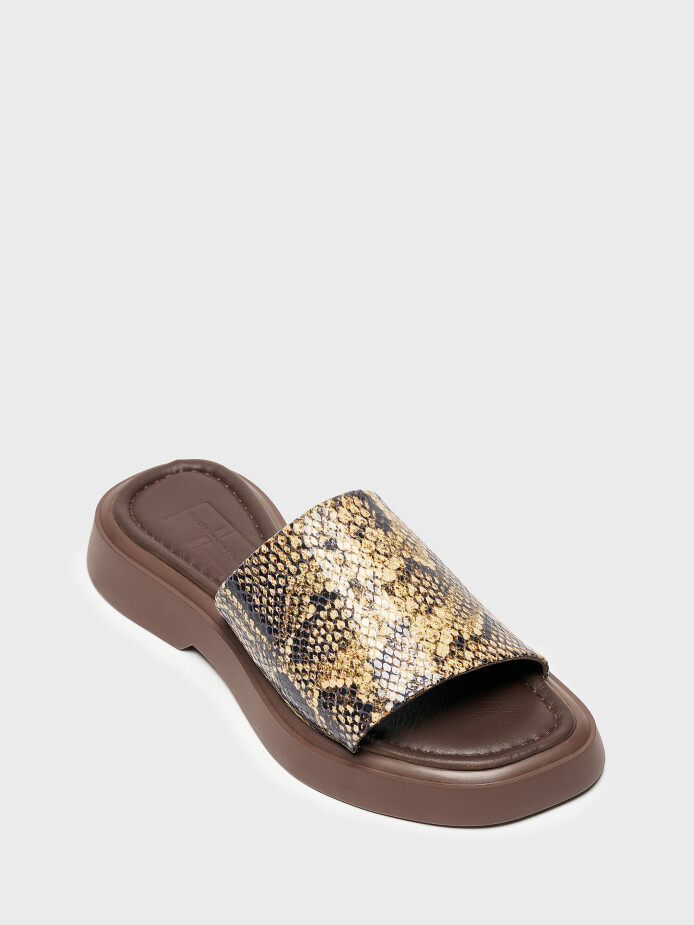 40104 KADIN TERLİK KAHVE YILAN - (1)