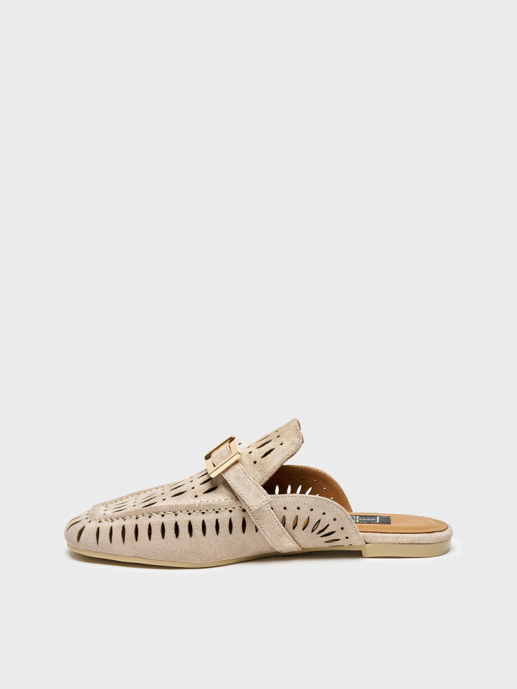 40105 KADIN TERLİK KUM SÜET - 3