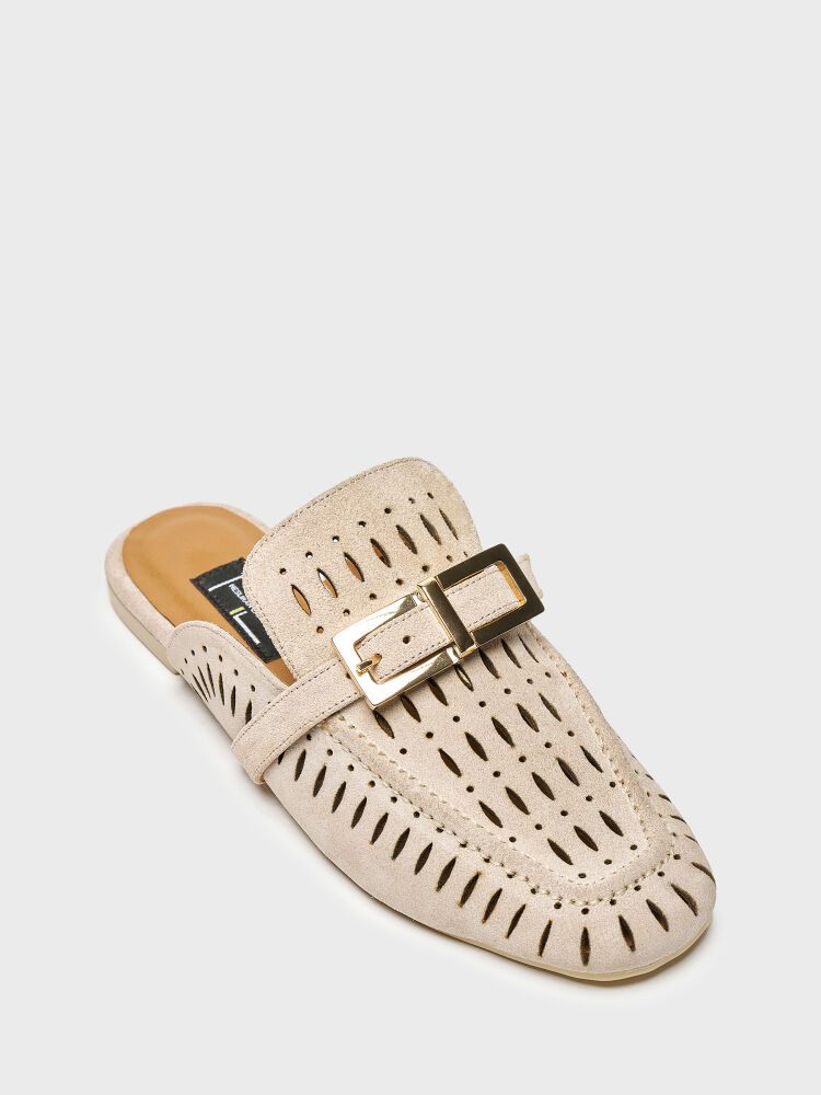 40105 KADIN TERLİK KUM SÜET - 2