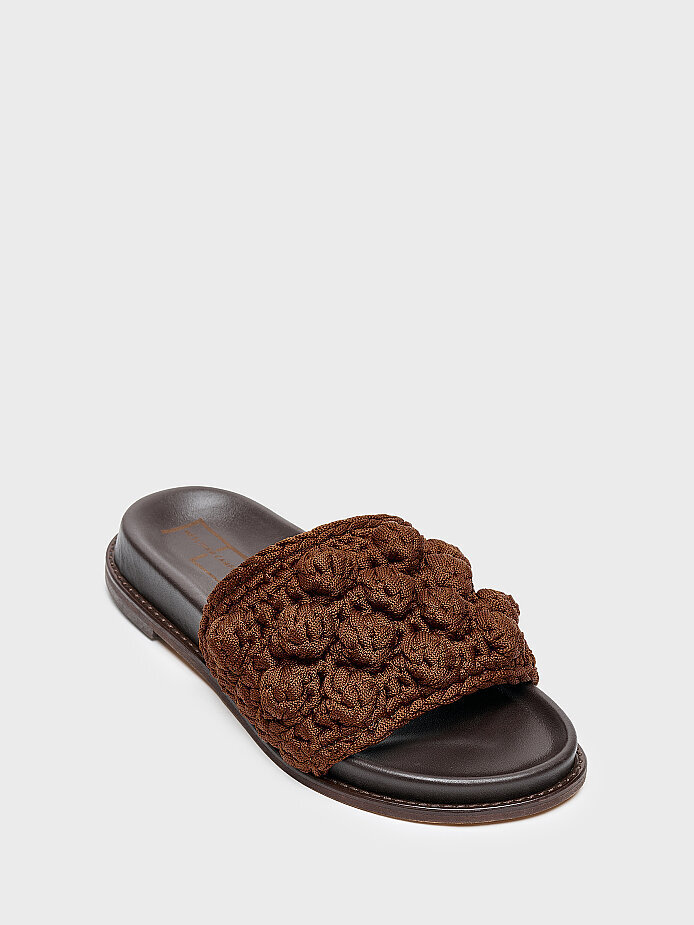 40118 KADIN TERLİK KAHVE KUMAŞ - (1)