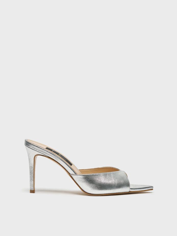 40131 KADIN TERLİK GÜMÜŞ DERİ 