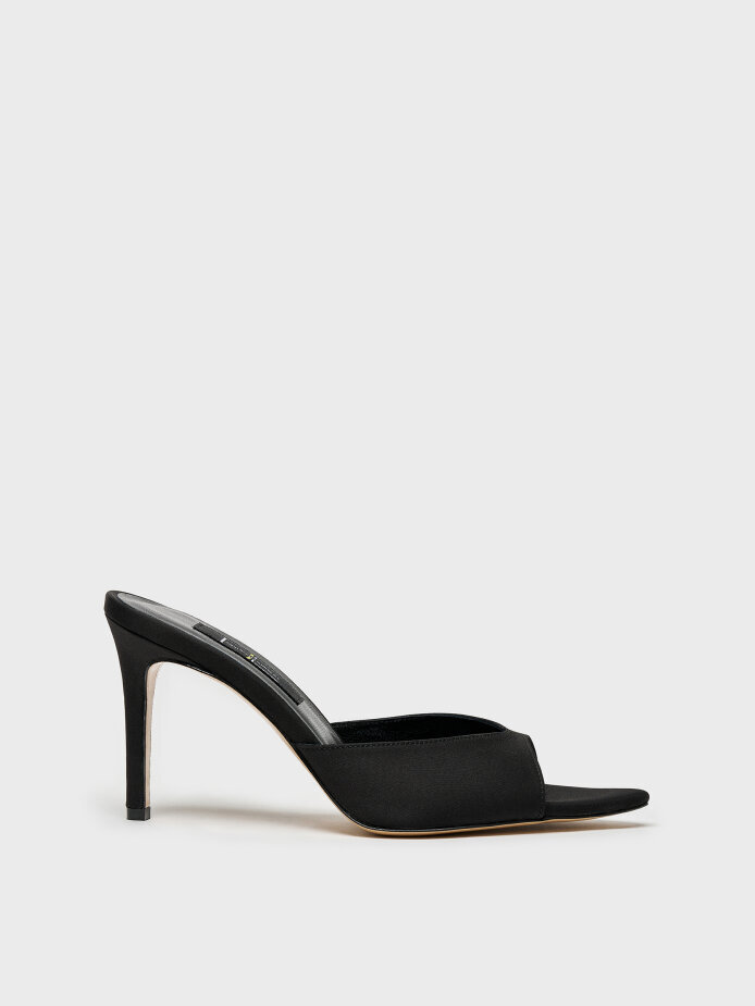 40131 KADIN TERLİK SİYAH SATEN 