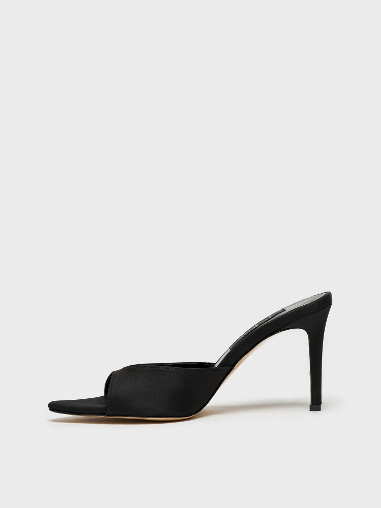 40131 KADIN TERLİK SİYAH SATEN - 3