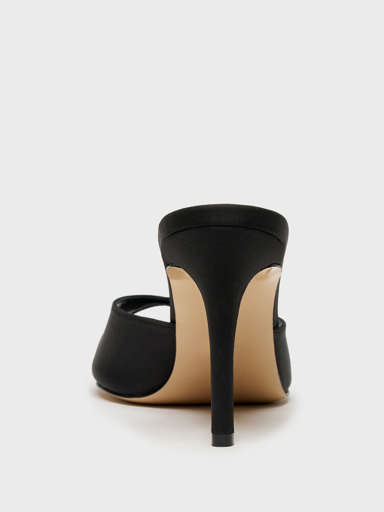 40131 KADIN TERLİK SİYAH SATEN - 4