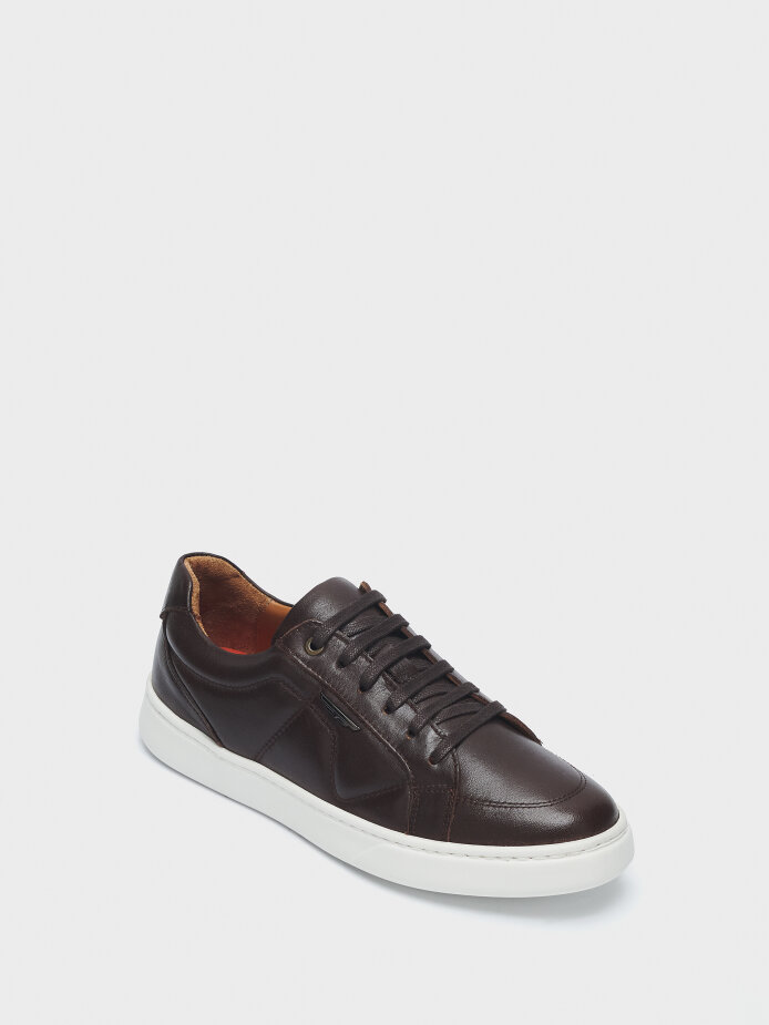 50245 ERKEK SNEAKER AYAKKABI KAHVE - (1)