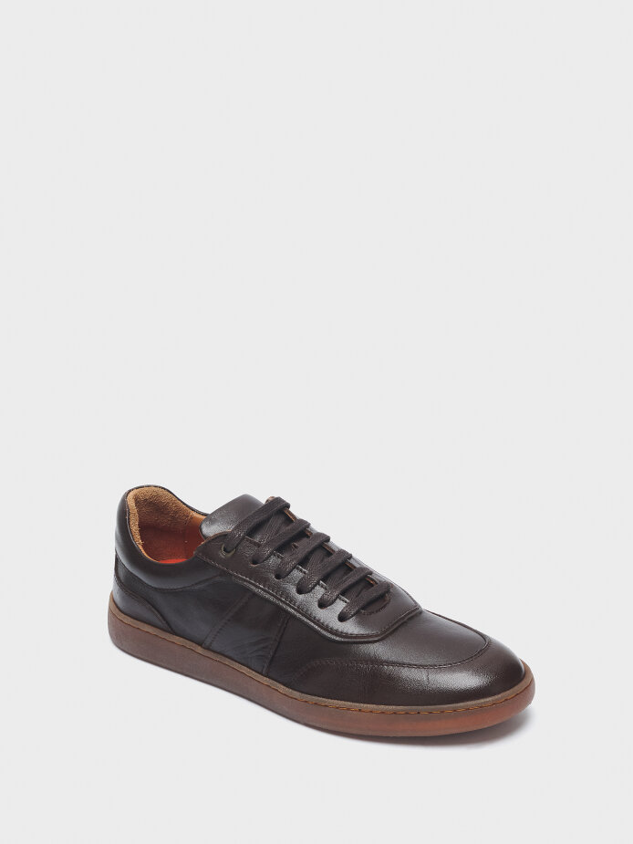 50246 ERKEK AYAKKABI SNEAKER KAHVE - (1)